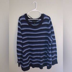 NWT Lane Bryant women’s oversized blue striped sweater